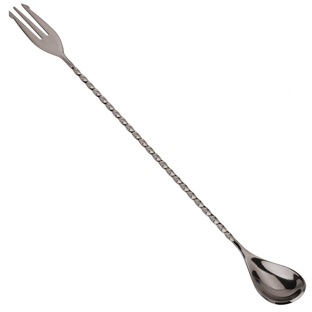 2Pcs Rustless Steel Mixing Spoon Dual Head Bar Spoon Bar Spoon Stirrer  For Beverage Layering