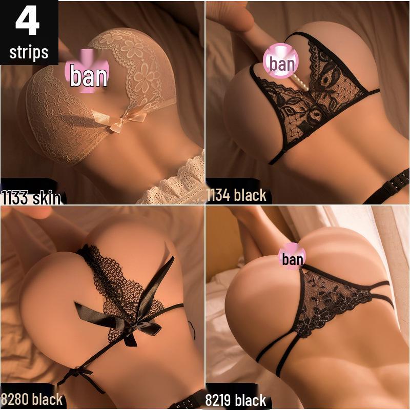 Man Yan Lingerie: Sexy Open Crotch Thong and Triangle Panties for Couples