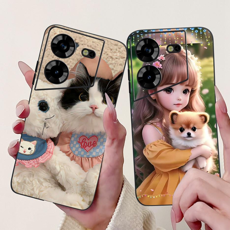 For Tecno Pova 5 Case LH7n Cute Fashion Pattern Cover Soft TPU Phone Cases For Tecno Pova 5 Pro LH8n Pova5 Pro Back Cover Bumper