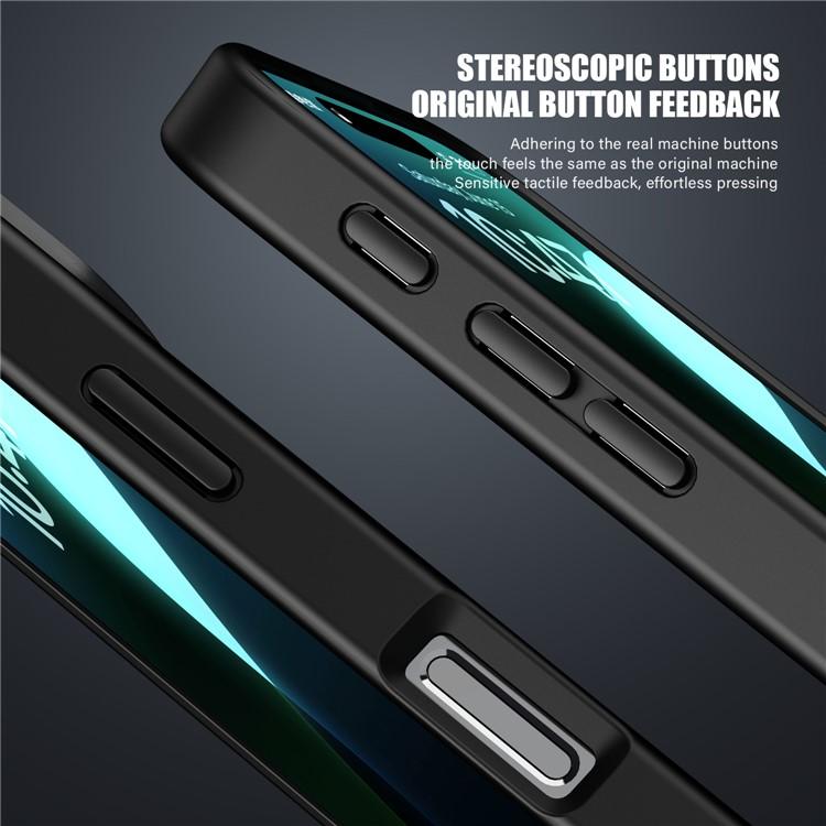 IPAKY For iPhone 16 Pro Max Shockproof Case PC+TPU Matte Phone Back Cover