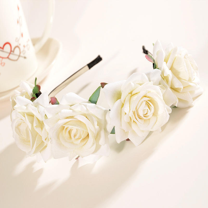 

Хэллоуин Ободок Женский Девушки День Мертвых Красные Розы Цветы Головной Убор Цветочная Повязка на Голову Вечеринка Косплей Женские Аксессуары для Волос Size fits all