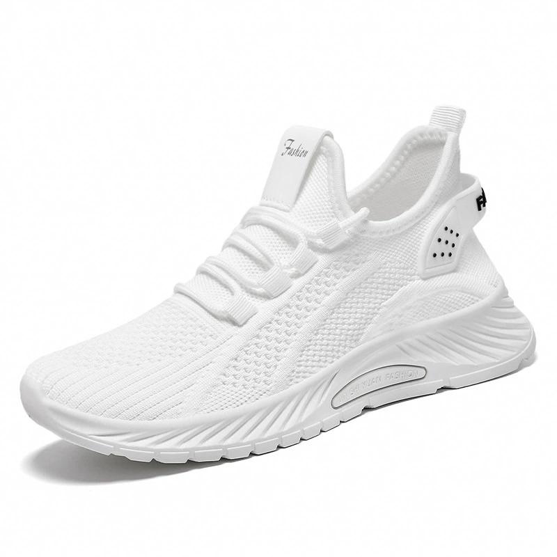 Women s Breathable Knit Athletic Sneakers Lightweight Non-Slip Casual Walking Shoes 35 белый
