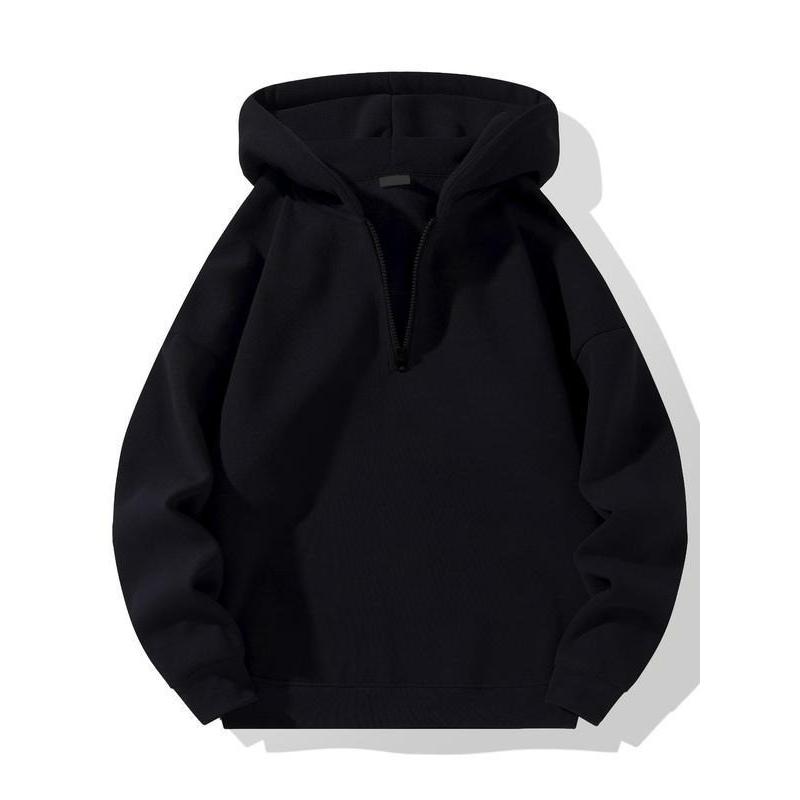 

Autumn and Winter American Zipper Hoodie Loose Sports Casual Sweater Women s Top XS чорний