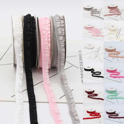 Confezione regalo per copricapo braccialetto fai-da-te da 5 metri, nastro elastico pieghettato intrecciato con fiocco increspato