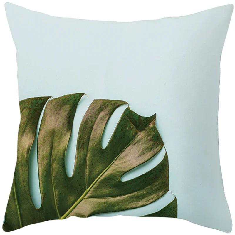 Summer Nordic Plant Pillow Case Tropical Style Cushion Cover Polyester  Pillow Cushion Covers Funda x