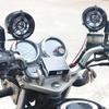 Głośniki Stereo Audio do Motocykla Stereo Rękojeść Audio Do Motocykla Głośniki Motocyklowe Z Migającymi Światłami LED Do UTV Hulajnogi