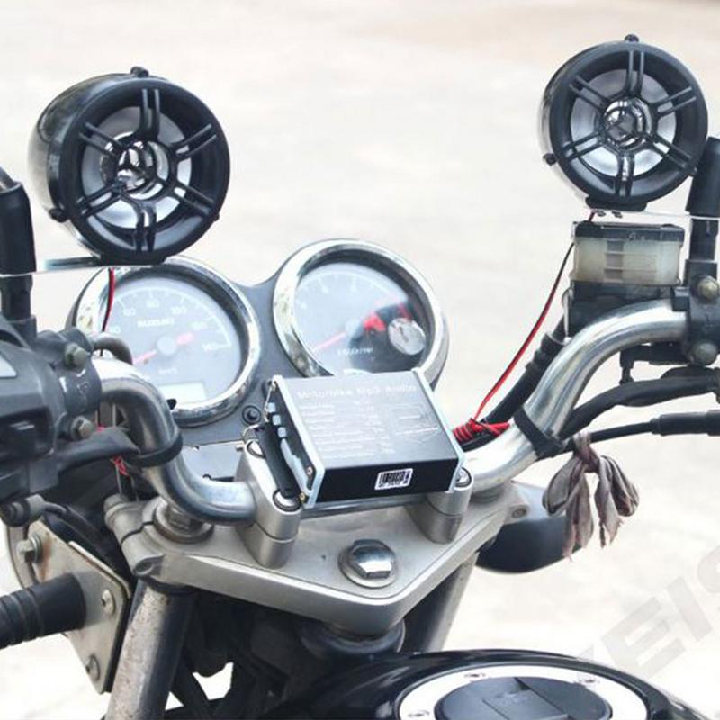 Głośniki Stereo Audio do Motocykla Stereo Rękojeść Audio Do Motocykla Głośniki Motocyklowe Z Migającymi Światłami LED Do UTV Hulajnogi