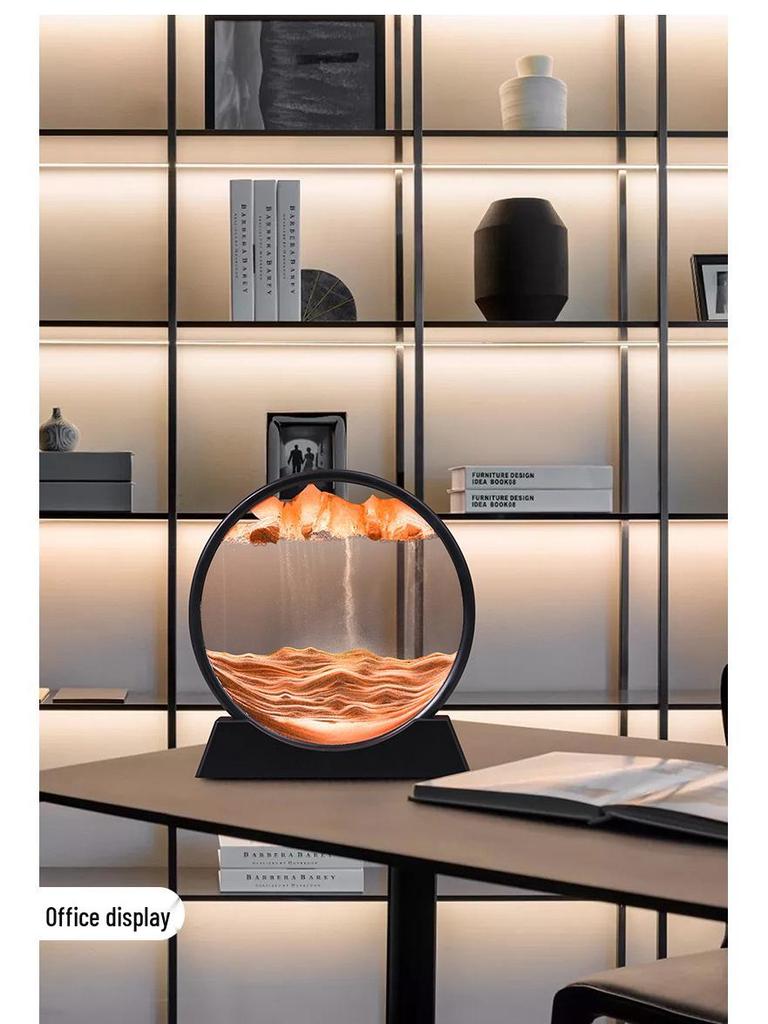3D Quicksand Hourglass: Stereoscopic Table Ornament for Office and Home Decor