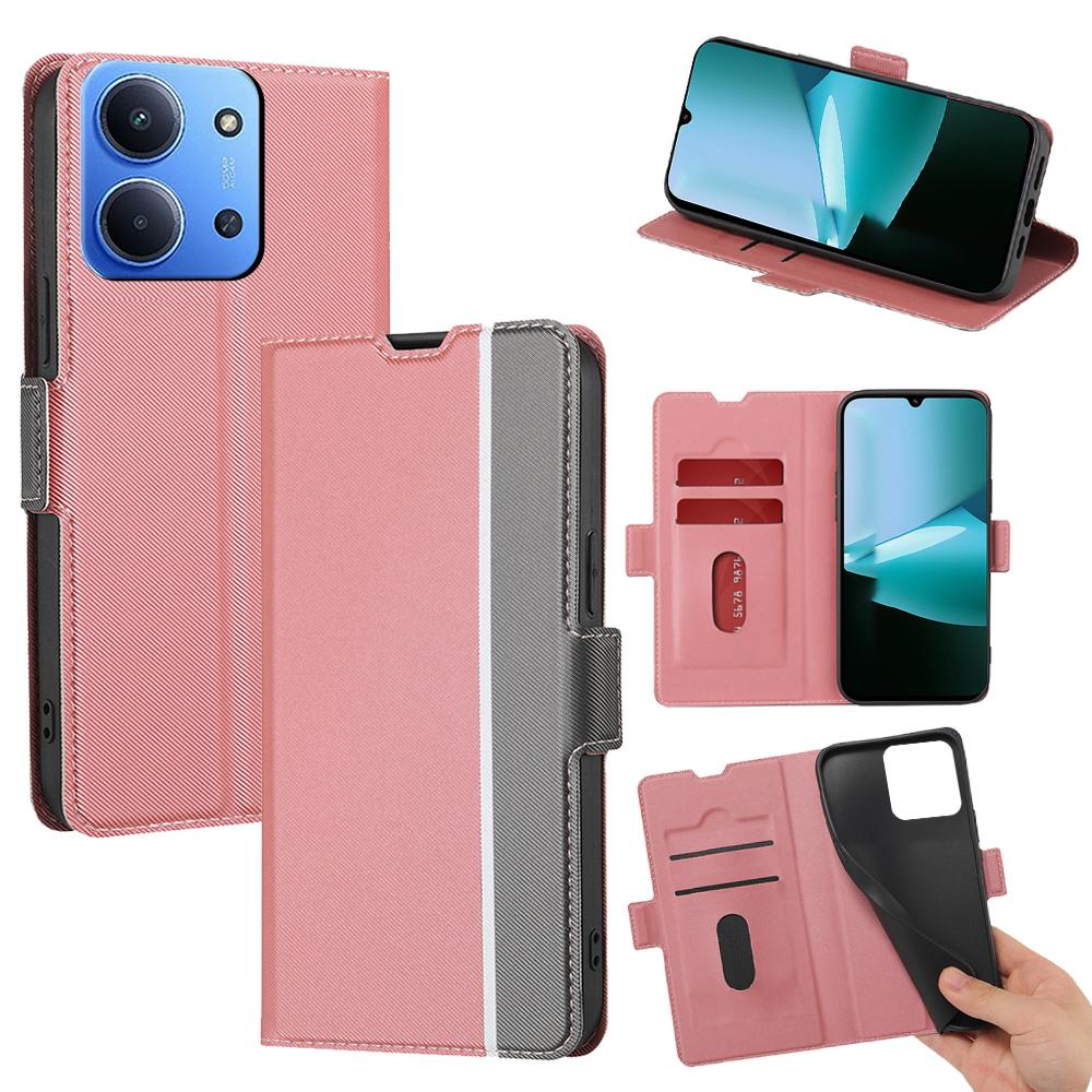 For Xiaomi Redmi 15C 4G (EU) (173mm) Case Card Holder Twill Texture Leather Phone Cover