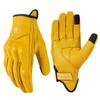 Cycling anti-drop gloves summer touch screen sheepskin retro locomotive men's and women's knight equipment