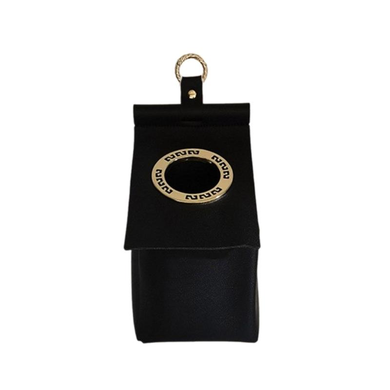 Lær Toalettpapirboks Enkel montering Ikke skade vegg Hengeholder Rulleholder Papirhåndkleholder for Kjøkken Bad