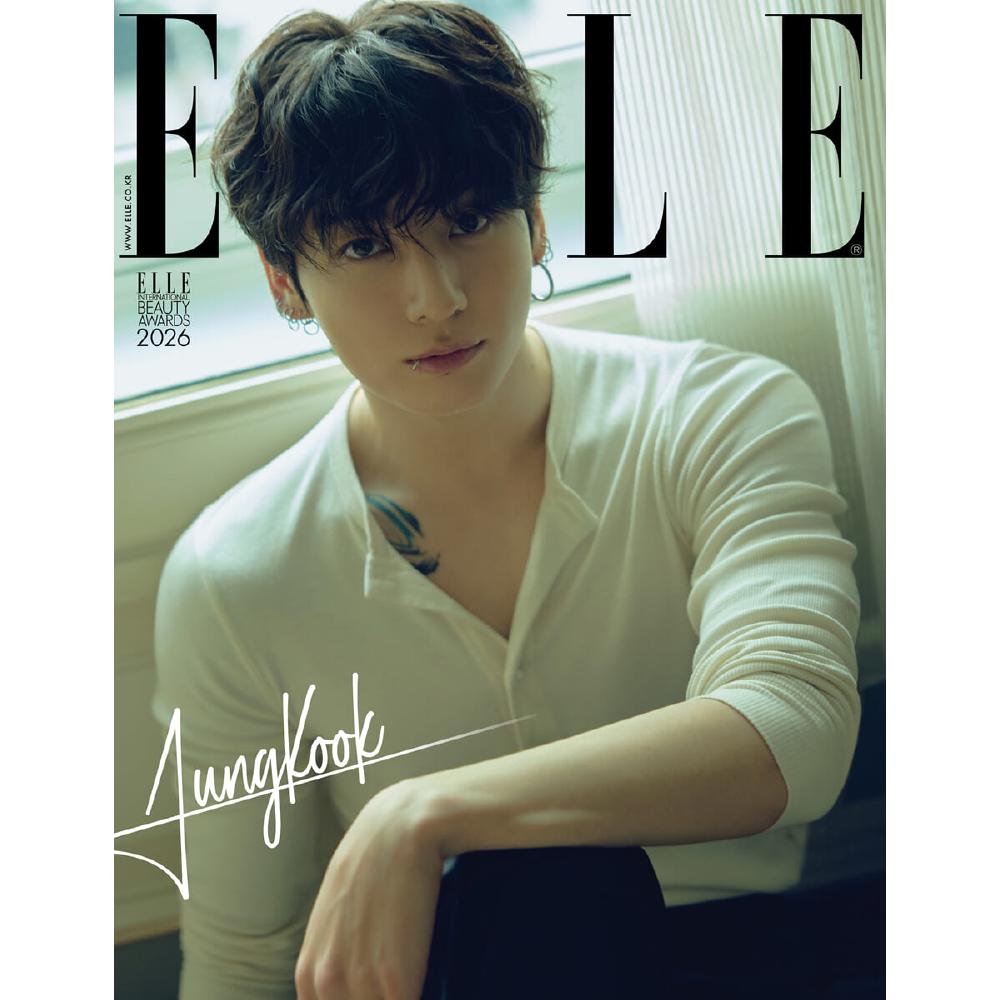 Revista ELLE Ianuarie 2026 Copertă BTS Jung Kook