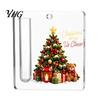 Acrylic Cash Display Holder Christmas Gift Ornament, 2D Money Card Decoration, Xmas Hanging Decoration Tree Ornament for Tree, Fireplace Creative