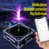 Multi-Function Mini Tesla Coil with Bluetooth/AUX Dual Music Sync & Touchable 8cm Lightning Generator for Physics Experiments