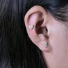 Limerencia hypoallergene øredobber i rene titan medisinsk bruk Etterlater den andre piercingen på titan Kompatibel med metallallergier skruetype