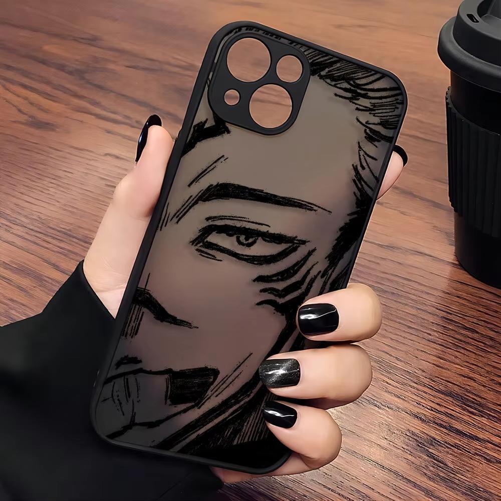 Anime Jujutsu Kaisen Phone Case For iPhone 11 12 13 14 15 16 Pro Max XR X XS Mini 8 7 Plus SE Shockproof Matte Fundas
