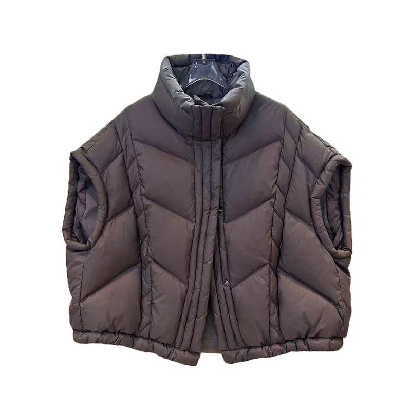 Large Version of Down Vest Women's 2025 Autumn and Winter Fashion Design Sense Quilting Line Loose Casual White Duck Down Vest Tide