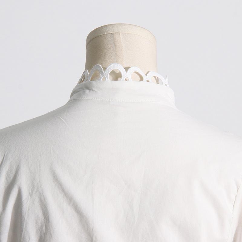 Damen Vintage Hofstil Spitze Prinzessin Ärmel Solide Langarm Top Langer Rock Anzug