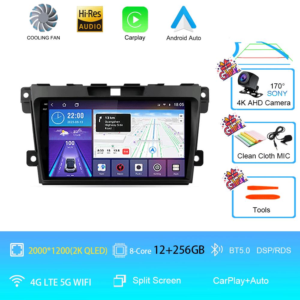 Car Radio Android 14 For 2007 2008 2009 2010 2011-2014 MAZDA CX-7 CX7 CX 7 GPS Navigation Multimedia Video Player DSP 4G No 2DIN