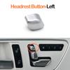 Car Front Seat Backrest Headrest Adjust Switch Button Cover For Benz C E GLK ML GL CLS Class W204 X204 W166 W207 W212 W218
