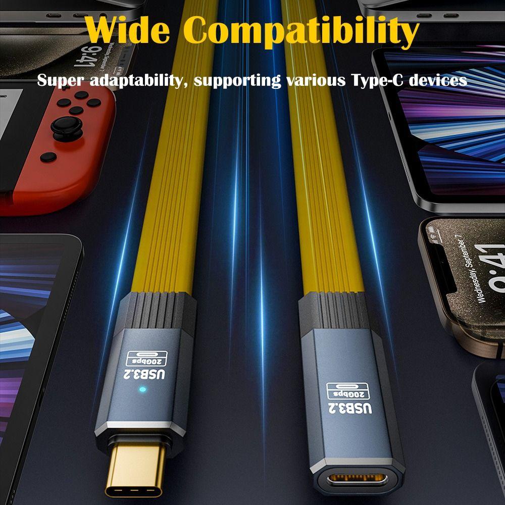 PD 100W USB 3.2 Type-C Cable 8K 60HZ USB-C Data Line Universal Fast Charging Cord Laptop