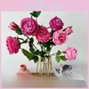 Artificial Rose Flower Wedding Hotel Restaurant Room Decoration Desktop Ornament