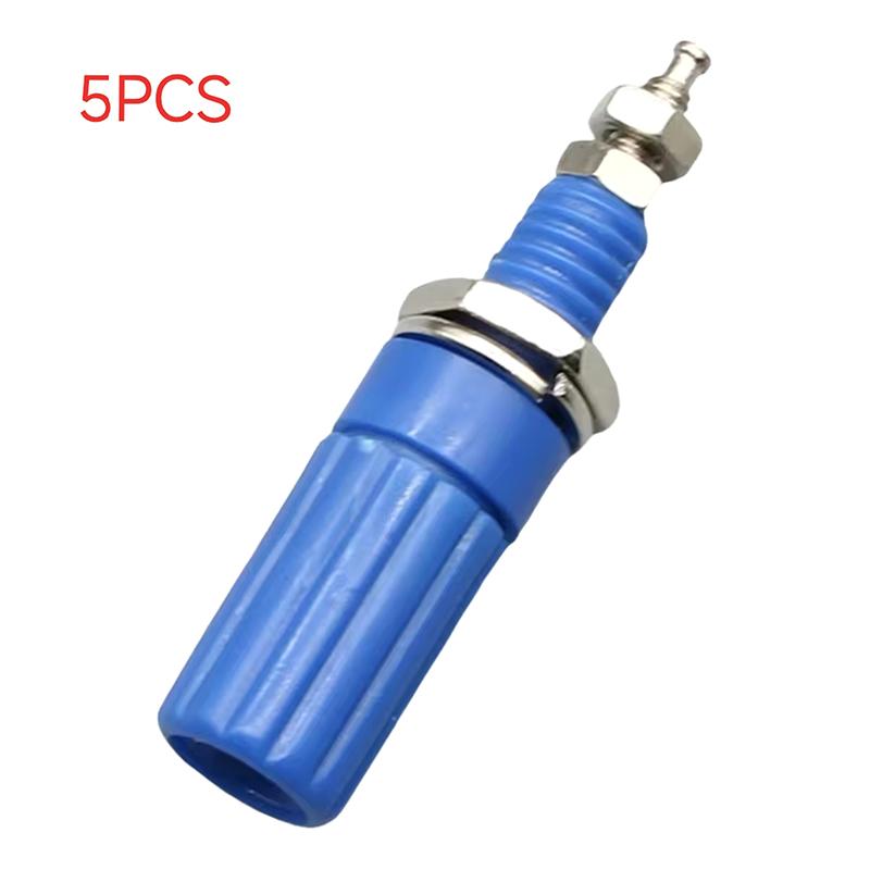 5Pcs Diy Accessories 4Mm Banana Socket M3X45Mm Binding Post Nut Banana Plug Jack Electrical Connector Terminal