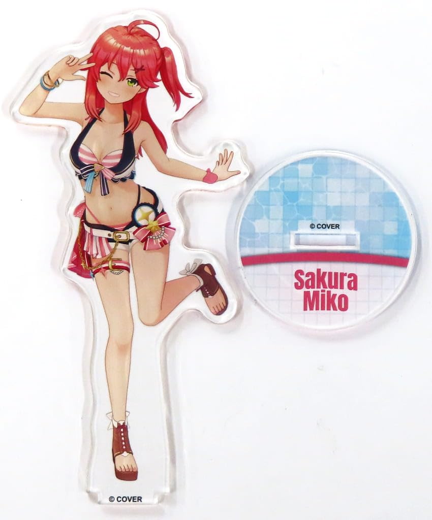 

Акриловая подставка Miko Sakura Hololive Summer Splash Party ver. Официальные товары