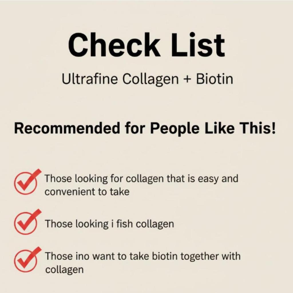 [Hello Bio] Ultramolecular Collagen Biotin Peptide 60 Tablet For 2 Month