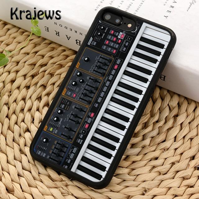 Krajews Piano Keyboard Keys Soft Phone Case Cover For iPhone 17 Air 16 15 14 Plus 11 12 13 Pro Max Plus Coque Fundas