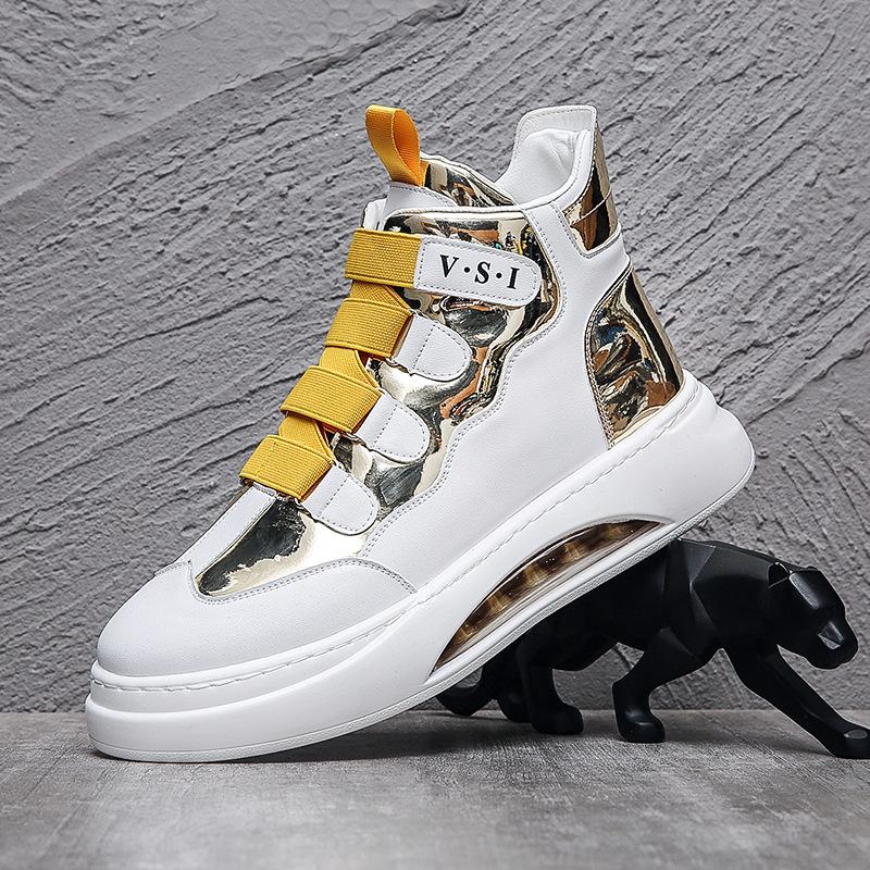 Autumn and Winter New Men's Shoes Low-top Air Cushion Youth Board Shoes Color Matching Korean Version of Casual Wenzhou Tide Shoes Spot