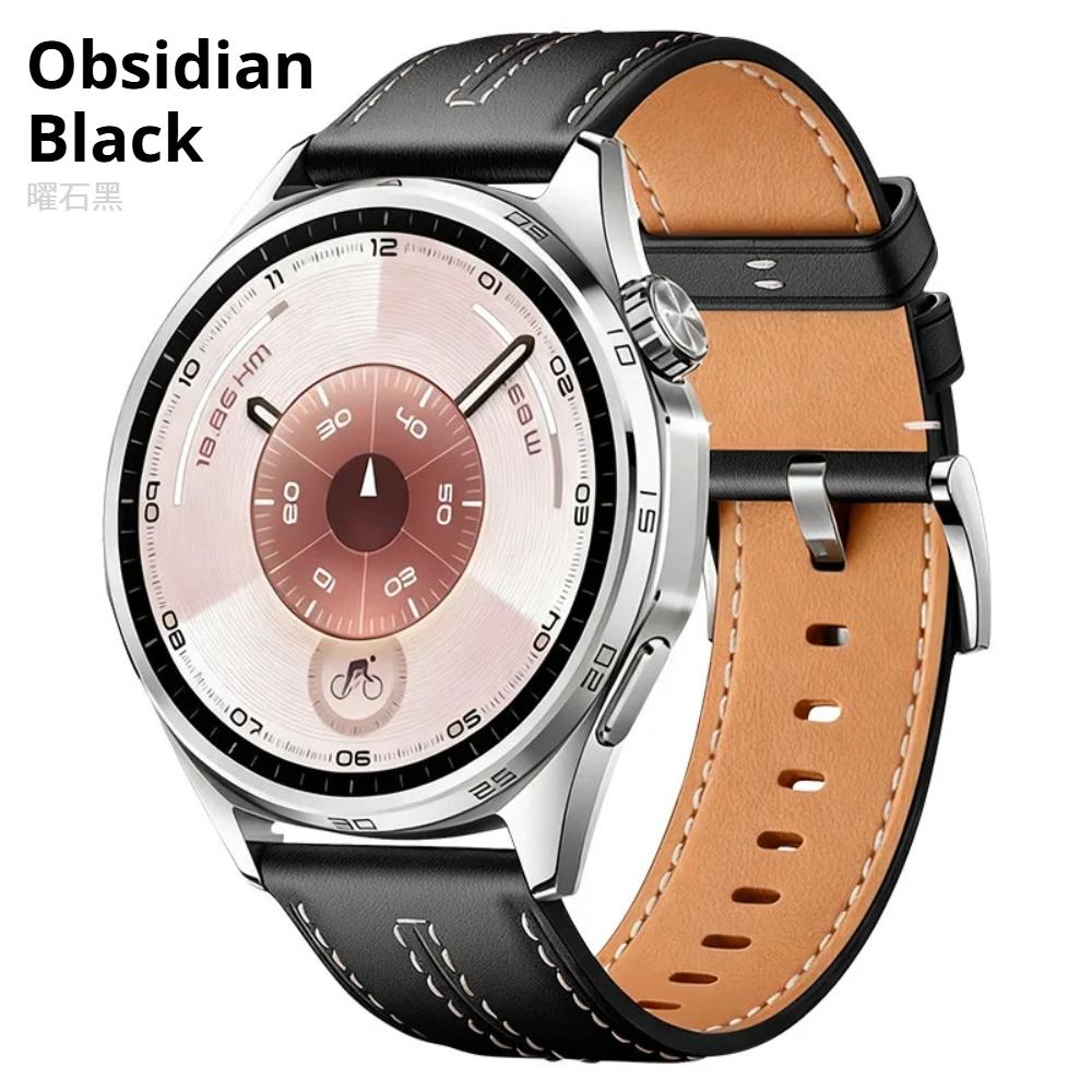 

Official 22mm Composite Leather Strap for Huawei Watch GT6 Pro 46mm Bussiness Band Wristband for Huawei Watch GT6/5/4/3 Watch Strap Universal 22mm Width чёрный