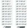 Car 3D ABS Letters Suitcase Logo Badge Emblem Stickers Sticker For 3 Series 320d 325d 328d 330d 335d E46 E90 E9