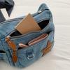 Denim Large Capacity Women's Crossbody Bag Commuter Multi-compartment Five-pointed Star Shoulder Bag