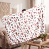 Christmas Flannel Throw Blanket Soft Warm Cozy For Sofa Bed Indoor Home Use Great Holiday Gift