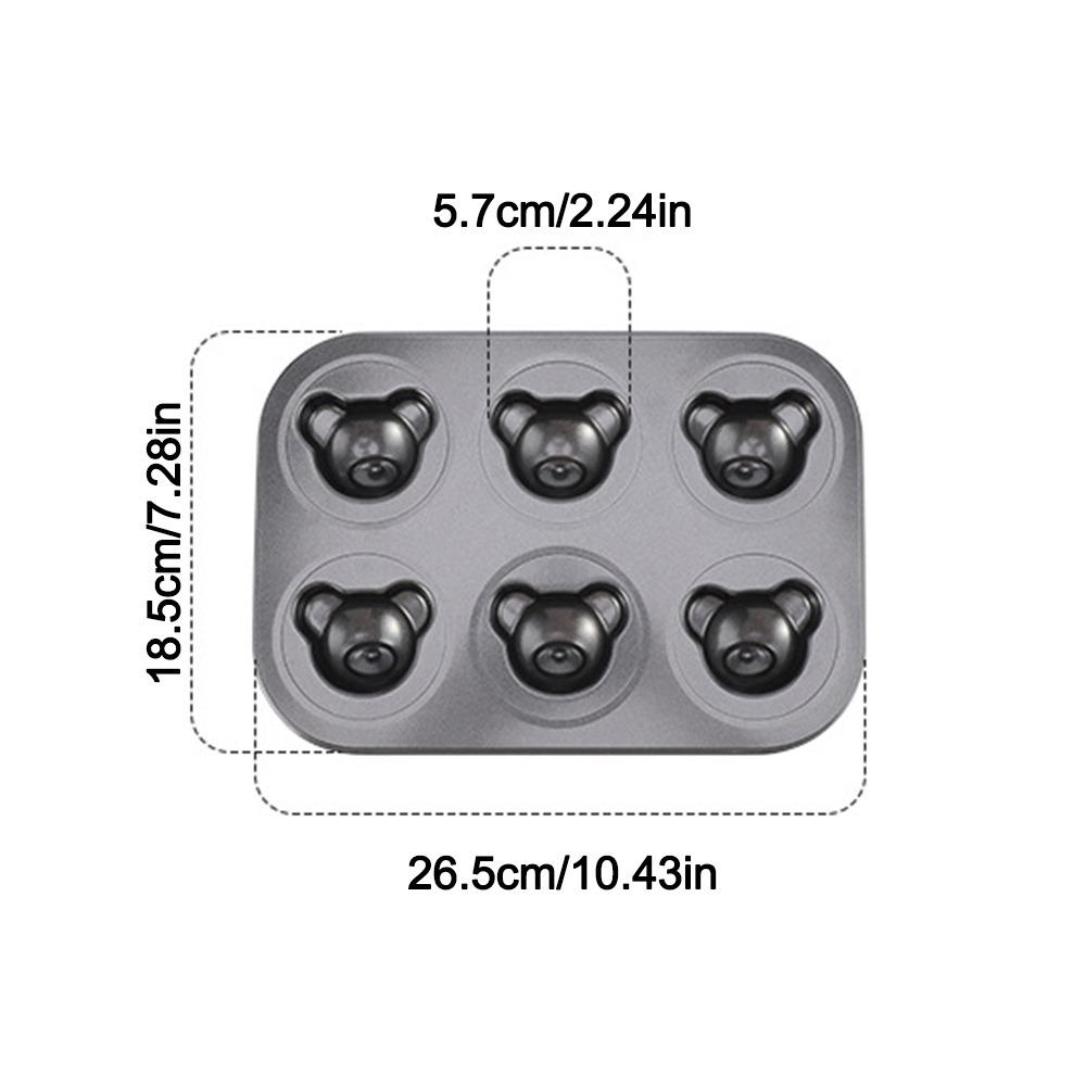 6/12 Cavity Cake Mold Non Stick Baking Mold Cute Biscuit Candy Mould  Kitchen Bakeware