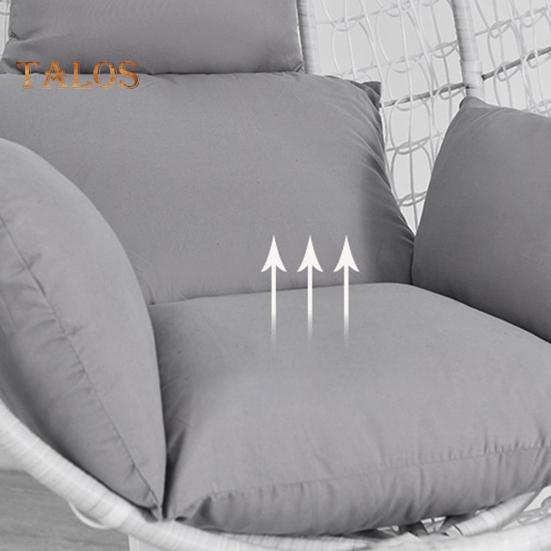 Polštářek na křeslo s vajíčkem Polštář na houpačku na křeslo s opěrkou hlavy omyvatelný závěsný koš Náhrada sedáku za zahradní křeslo na terasu