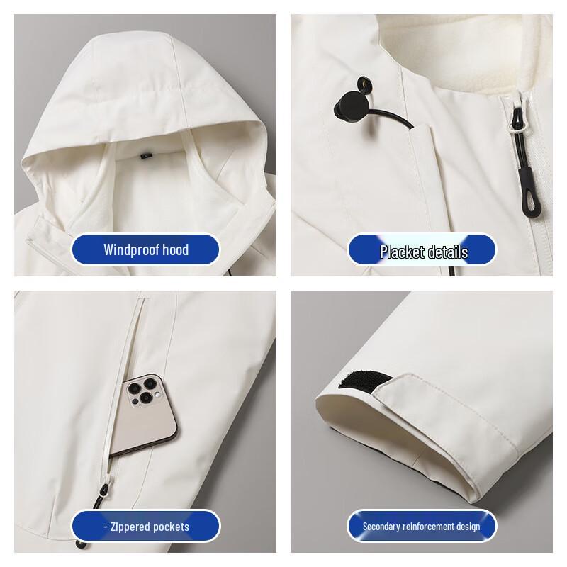 EASTERN CAMEL Outdoor 3-in-1 Windproof Water-Repellent Jacket