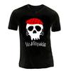 Vintage Herren T-Shirt Oberteile Totenkopf Rot Karierter Baskenmütze Fito Fitipaldis Druck Kleidung T-Shirt Hohe Qualität Baumwolle T-Shirt Kleidung -...