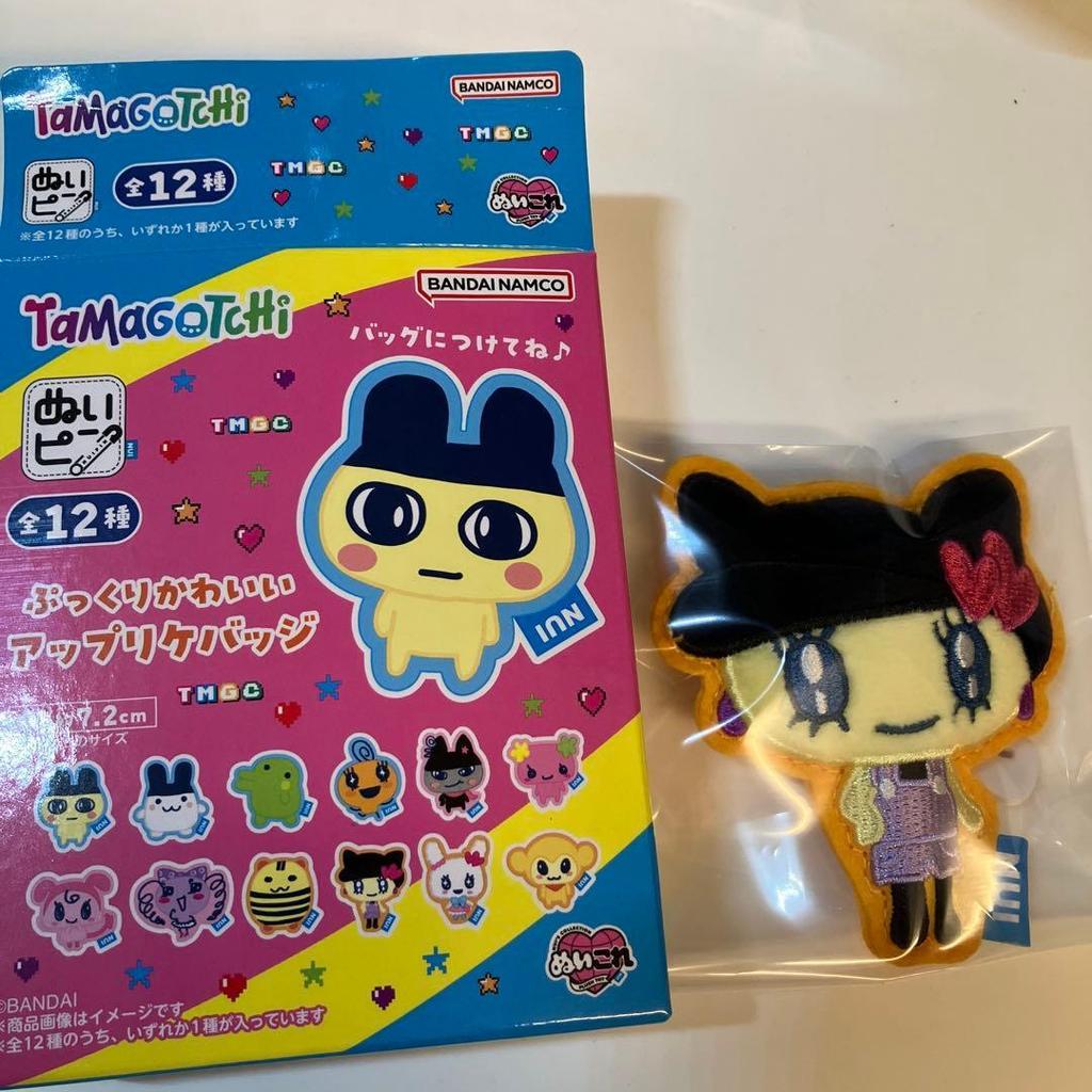 Used Tamagotchi Nuipin Pukkuri Applique Badge Melodytchi
