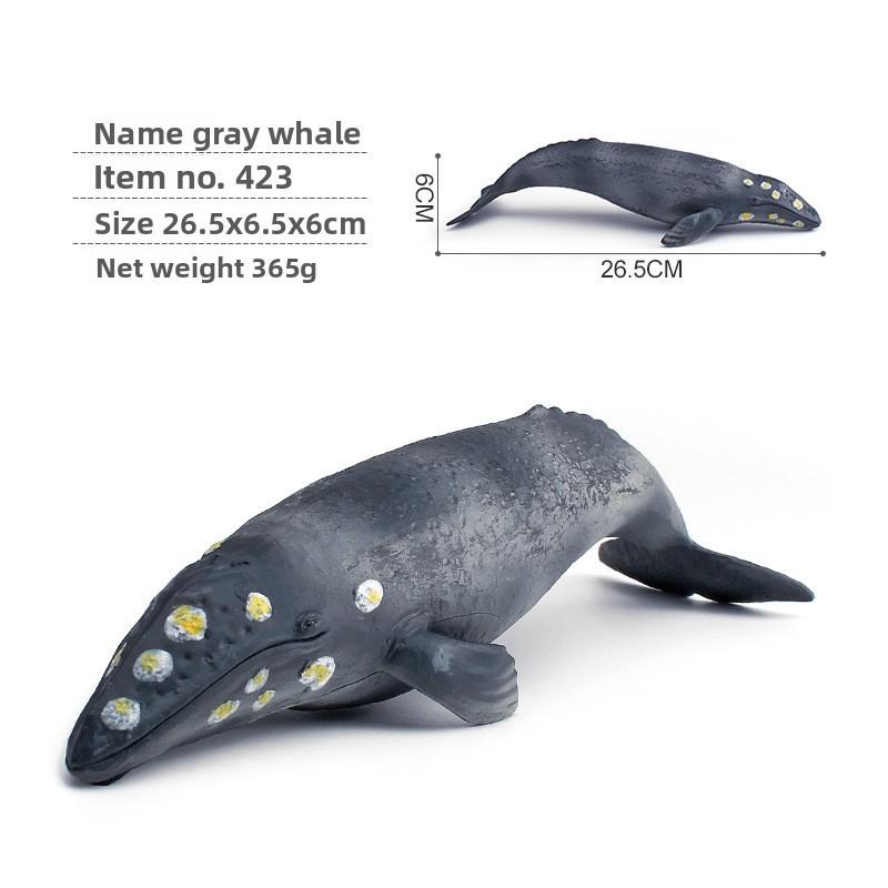 Realistic Blue Whale Pvc Marine Animal Figures For Educational Toys And Display