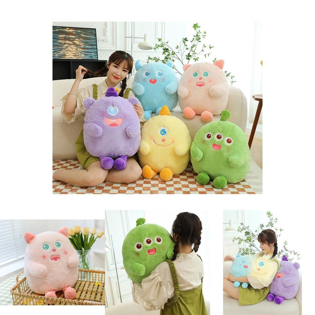 Cute Monster Plush Toy Pillow Soft And Fluffy Office Chair Cushion Gift Wholesale