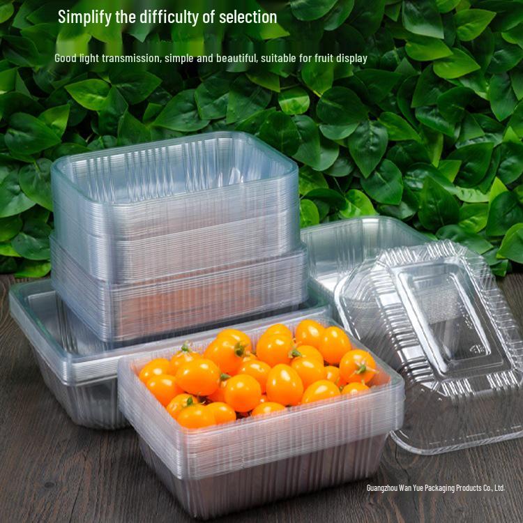 Transparent Disposable Fruit Packaging Box – Ideal for Fruit, Roasted Duck, and Takeaway
