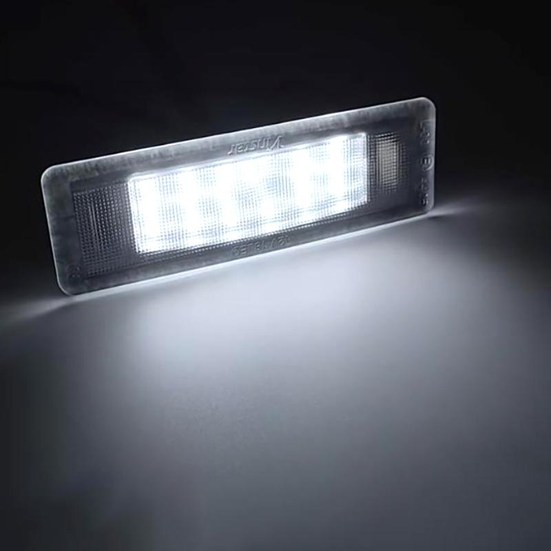 2pcs Car Canbus Error-Free Led License Number Plate Lights White For Kia Optima K5 Optima Hybrid Sportage Proceed GT Soul SK3
