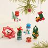 New Wooden Christmas Boxed Pendant Small Gifts Gifts Small Train Puppets Christmas Tree Ornaments