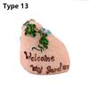 Micro Landscape Simulation Stone Signpost Welcome Stake Figurine Fairy Garden Mini Road Sign