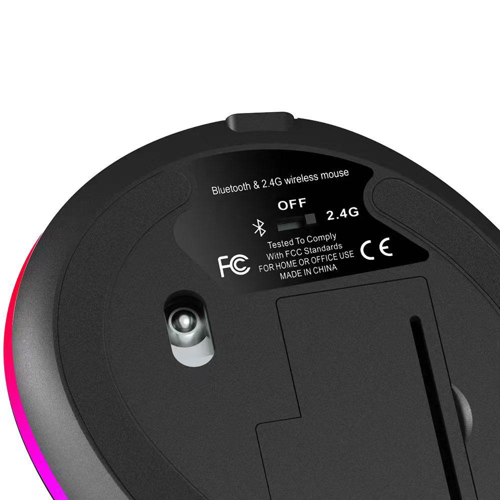 

Вертикальная беспроводная игровая мышь Программируемая мышь 2.4G Беспроводное + BT соединение Эргономичный дизайн