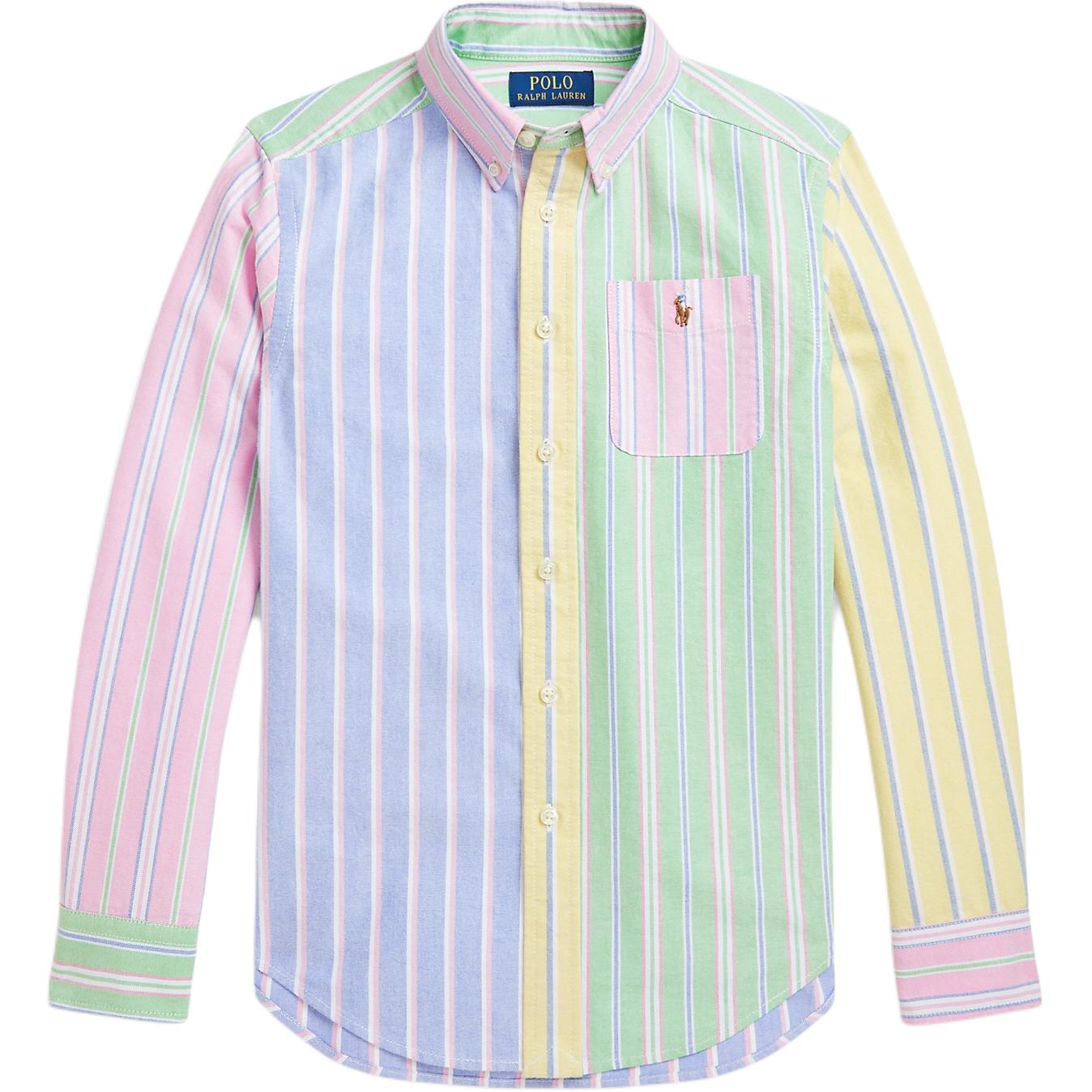 

Рубашка поло Ralph Lauren в полоску из хлопкового оксфорда Забавные детские рубашки Многоцветный CWPOWOVY6820550-999 S
