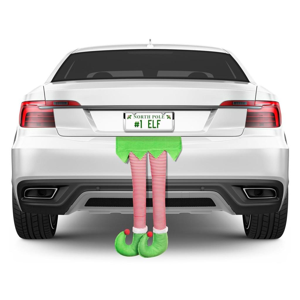 Festive Cross-border Christmas Elf Legs Adorned With Classic Red And Green Stripes