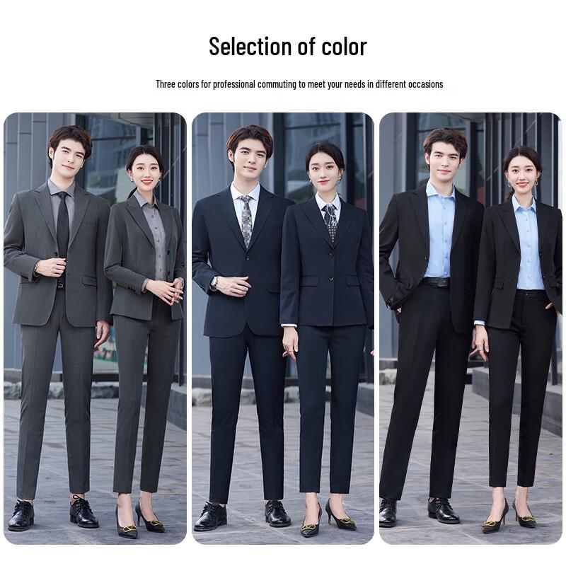 Unisex Loose-Fit Double-Breasted Suit Set